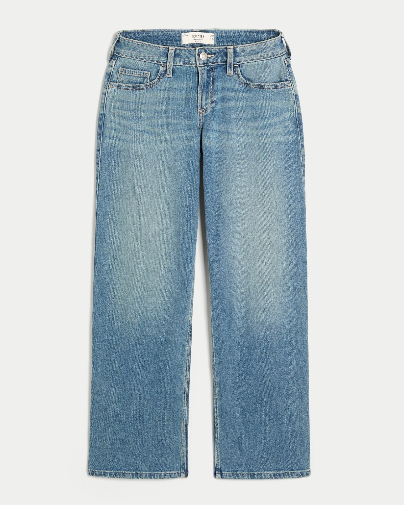 Hollister Low-Rise Distressed Dad Jeans
