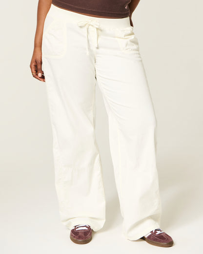 Hollister Hollister Remi Ultra Low-Rise Poplin Pull-On Pants