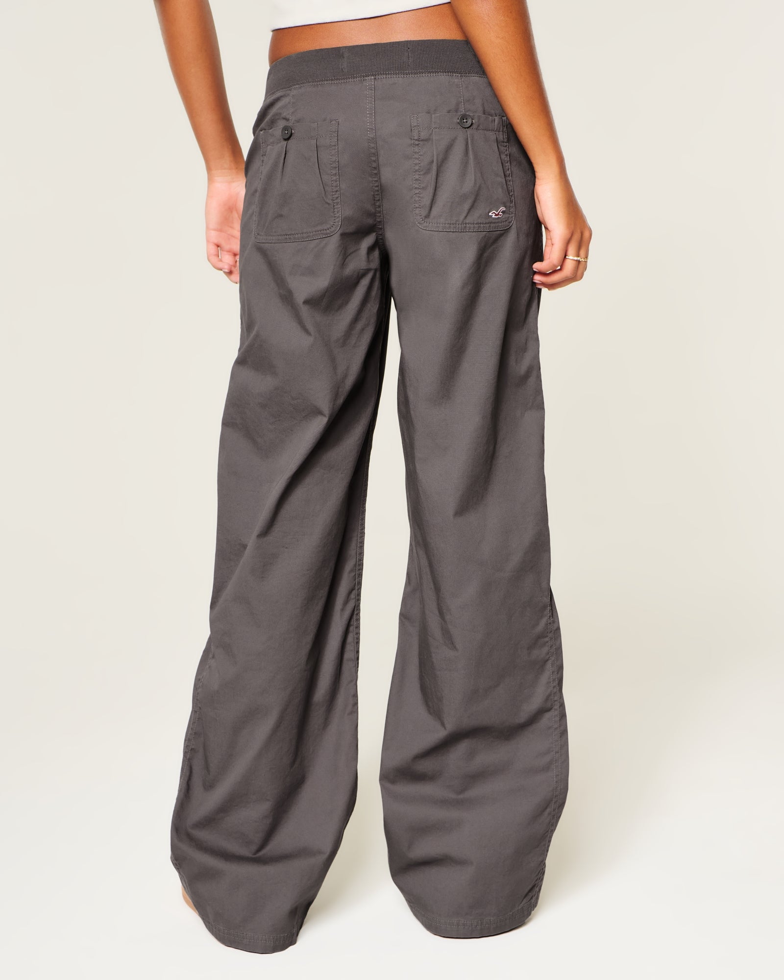 Hollister Hollister Remi Ultra Low-Rise Poplin Pull-On Pants