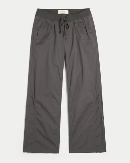 Hollister Hollister Remi Ultra Low-Rise Poplin Pull-On Pants