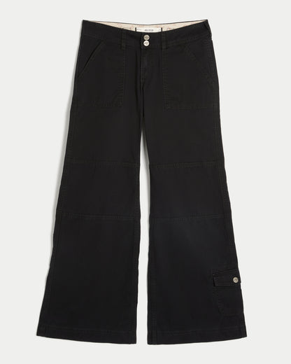 Hollister Hollister Andi Adjustable Waist Low-Rise Wide-Leg Pants