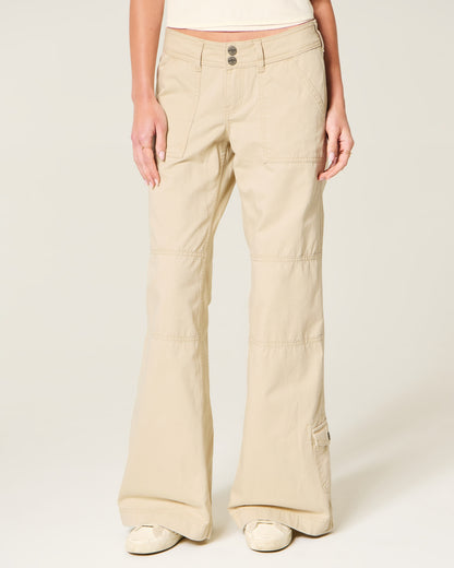 Hollister Hollister Andi Adjustable Waist Low-Rise Wide-Leg Pants