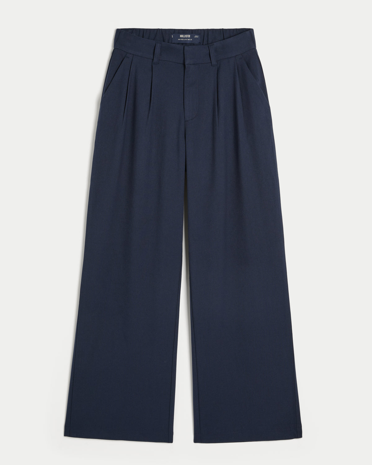 Hollister High-Rise Pleated Wide-Leg Pants