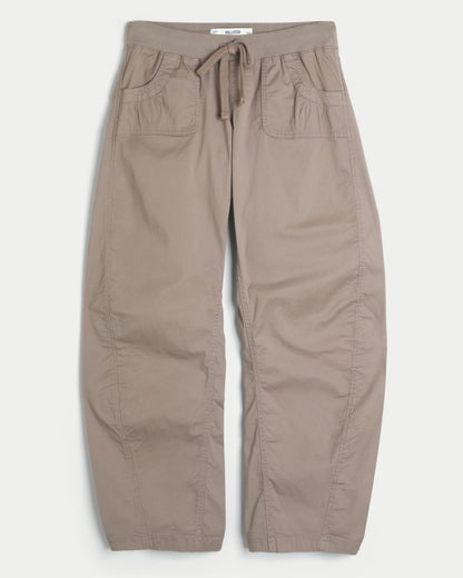 Hollister Hollister Remi Ultra Low-Rise Poplin Baggy Cinch Pants