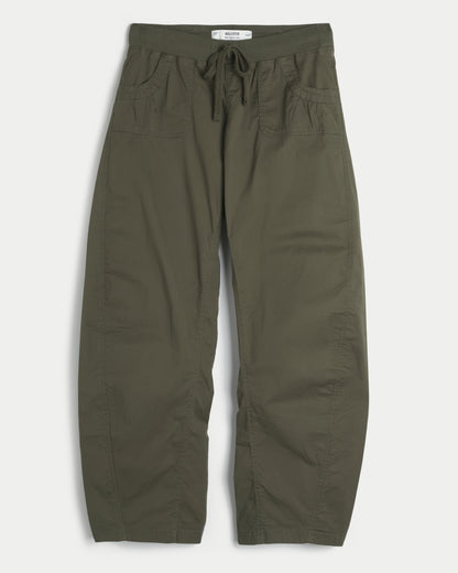 Hollister Hollister Remi Ultra Low-Rise Poplin Baggy Cinch Pants