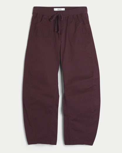Hollister Hollister Remi Ultra Low-Rise Poplin Baggy Cinch Pants
