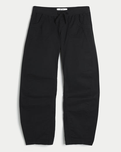 Hollister Hollister Remi Ultra Low-Rise Poplin Baggy Cinch Pants