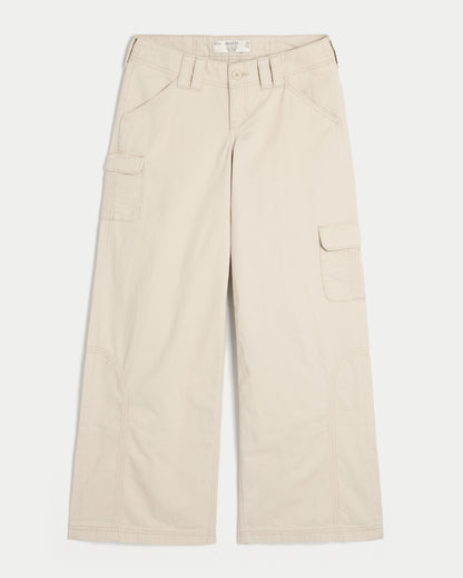 Hollister Ultra Low-Rise Back Buckle Super Baggy Pants