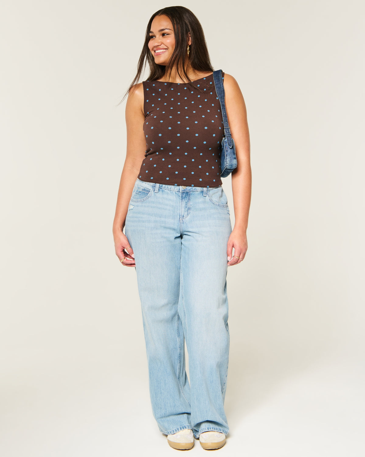 Hollister Dot Slash-Neck Tank
