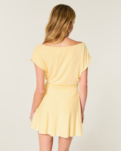 Hollister Off-the-Shoulder Knit Mini Dress
