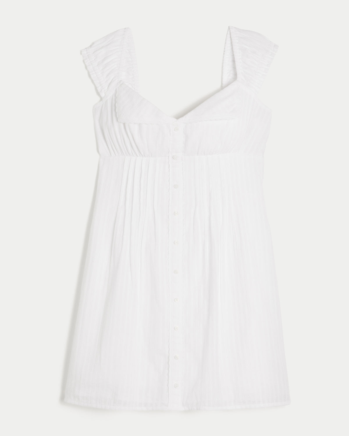 Hollister Foldover Pintuck Mini Dress
