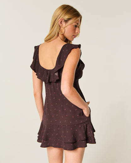 Hollister Flutter Sleeve Mini Dress