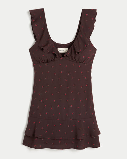 Hollister Flutter Sleeve Mini Dress
