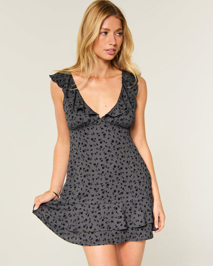 Hollister Flutter Sleeve Mini Dress