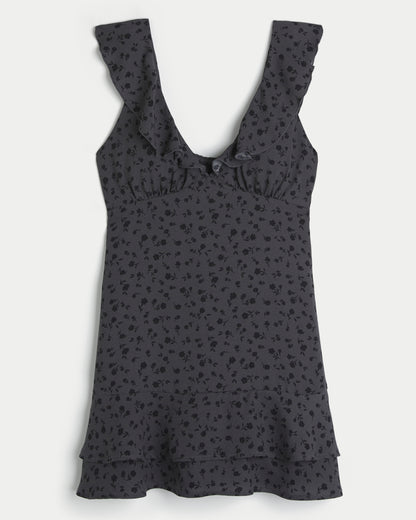 Hollister Flutter Sleeve Mini Dress