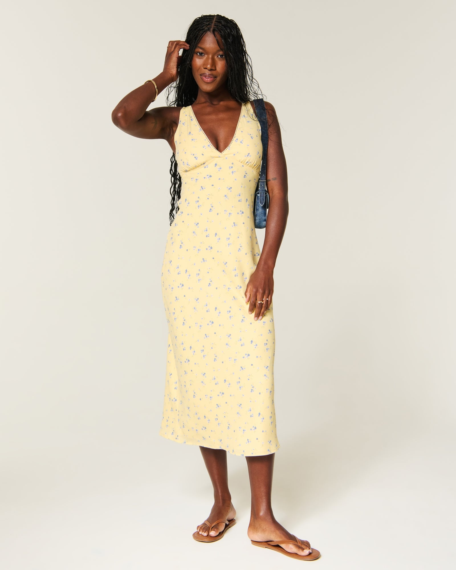 Hollister Crepe Maxi Dress