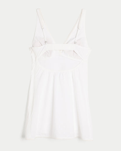 Hollister Textural Dot A-Line Mini Dress