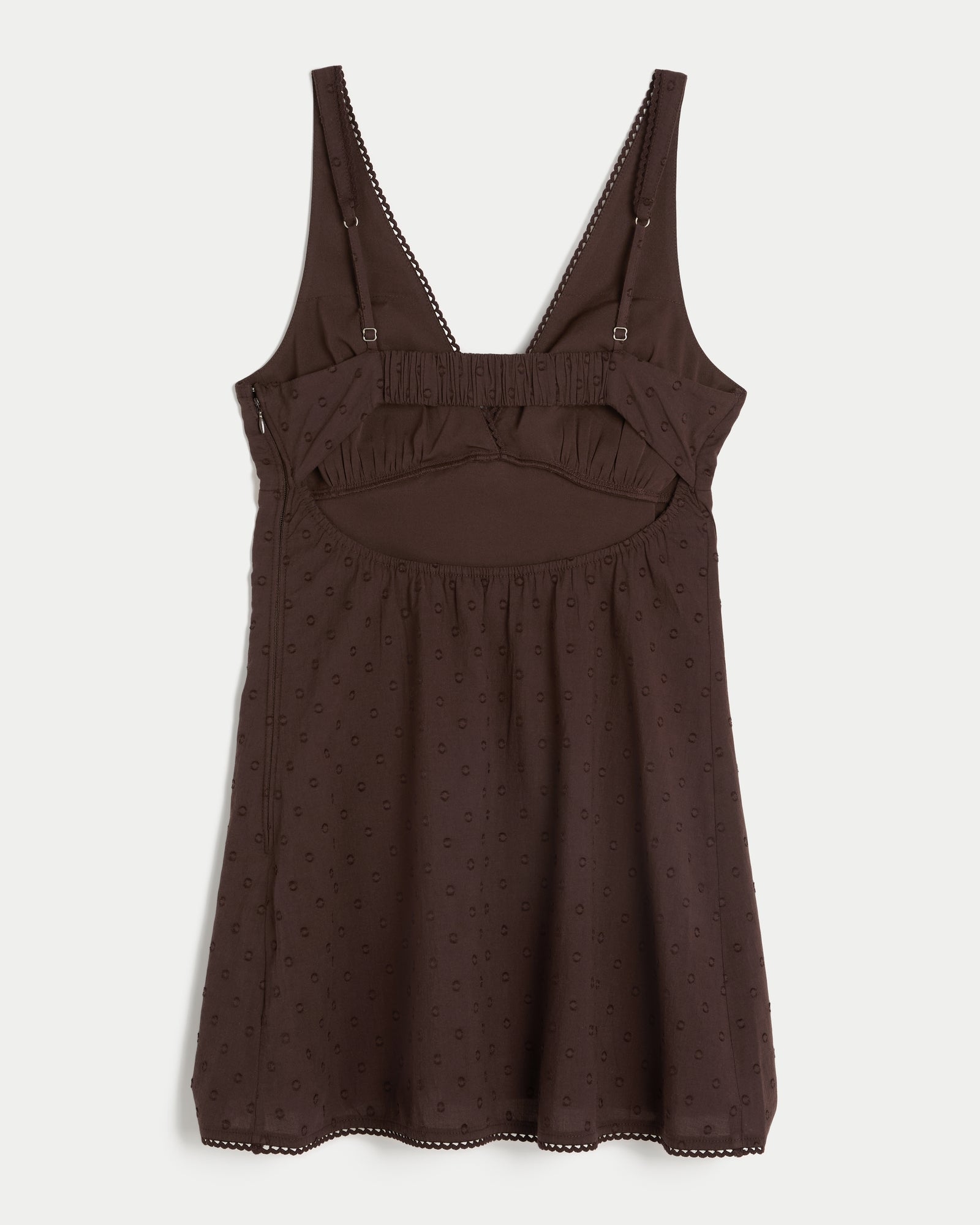 Hollister Textural Dot A-Line Mini Dress