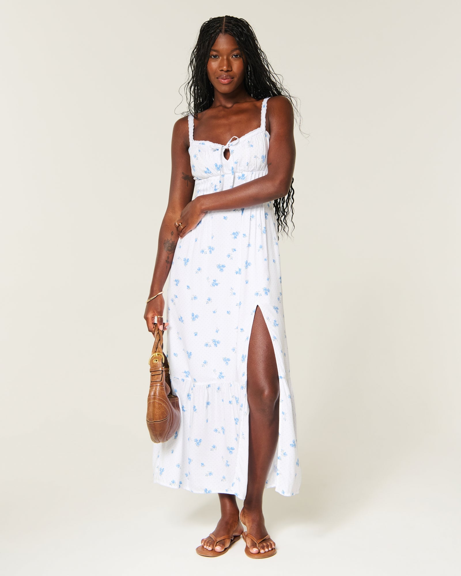 Hollister Pintuck Maxi Dress