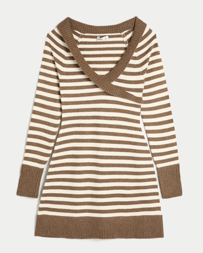 Hollister Crossover Sweater Mini Dress