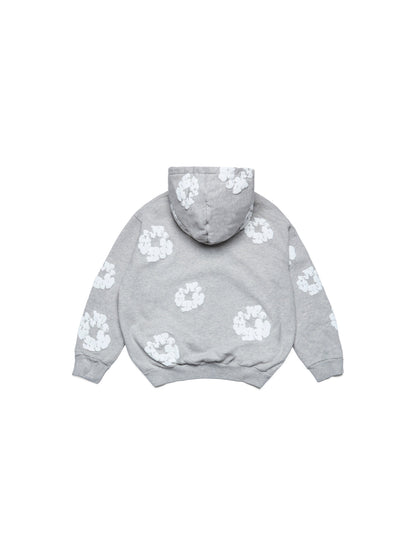 Denim Tears Kids Cotton Wreath Zip Hoodie Grey