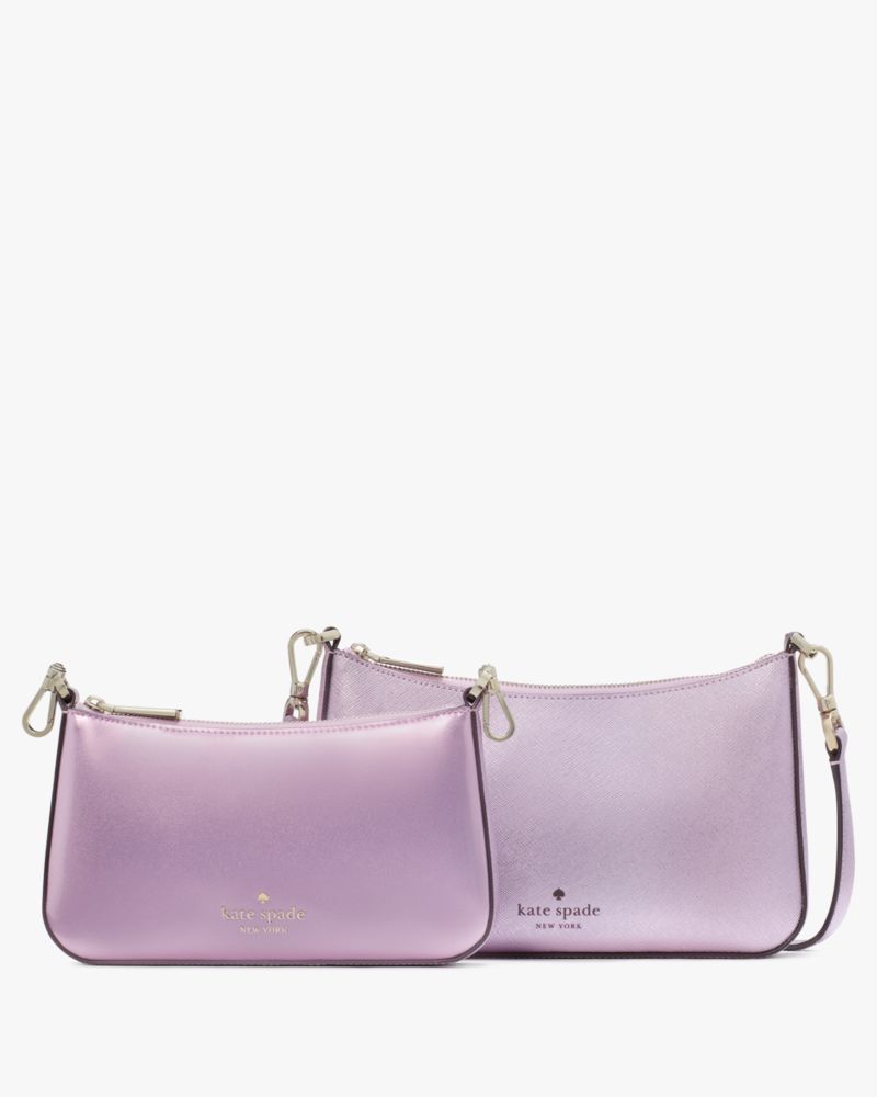 KateSpade Duet Patent Crossbody Duo Quartz Pink