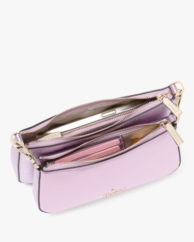 KateSpade Duet Patent Crossbody Duo Quartz Pink