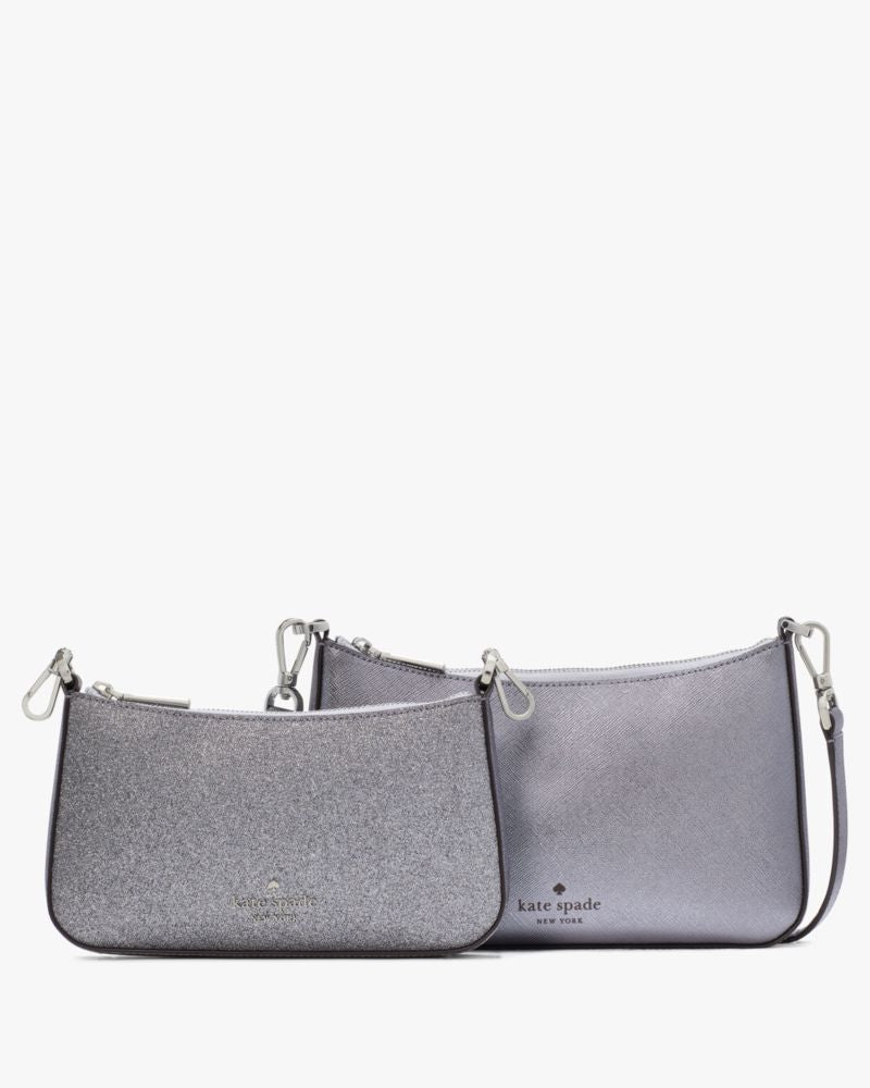 KateSpade Duet Glitter Crossbody Duo Candied Flower