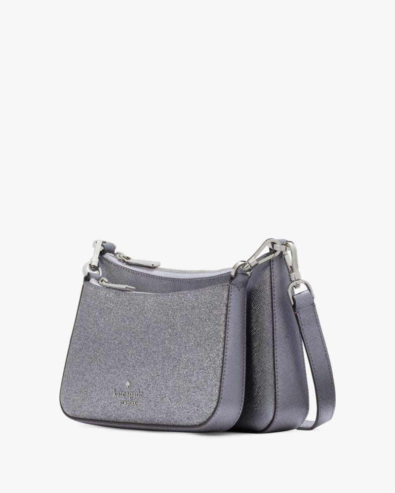 KateSpade Duet Glitter Crossbody Duo Candied Flower