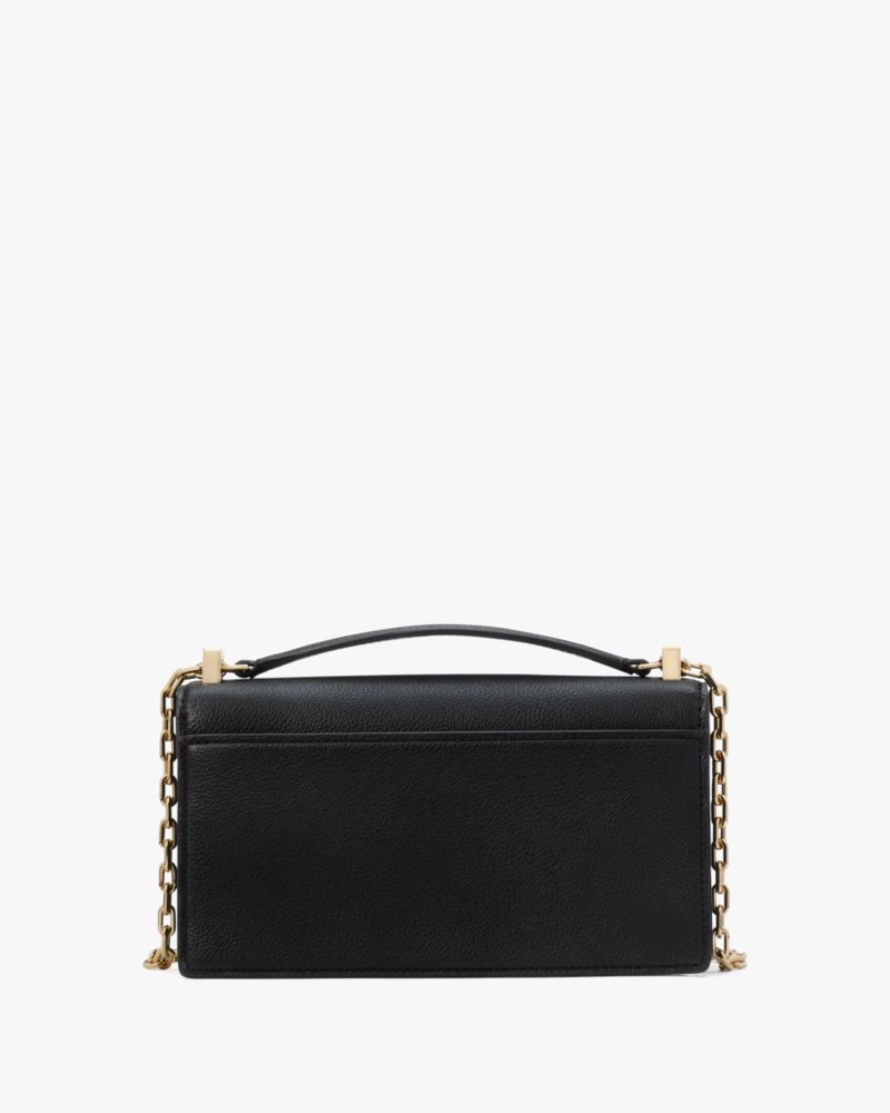 KateSpade Deco Mini Flap Chain Crossbody Black