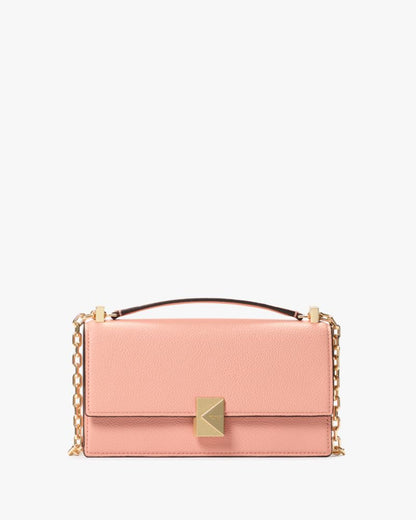 KateSpade Deco Mini Flap Chain Crossbody Apricot Cream