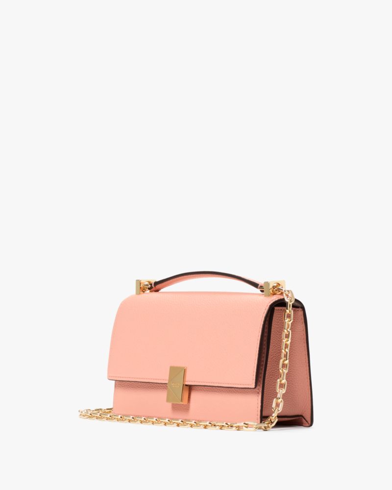 KateSpade Deco Mini Flap Chain Crossbody Apricot Cream