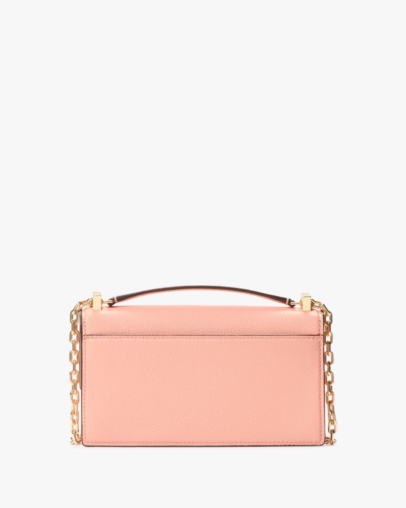KateSpade Deco Mini Flap Chain Crossbody Apricot Cream