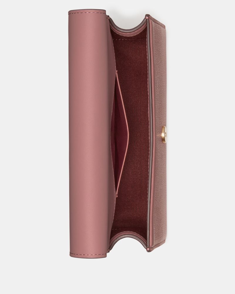 KateSpade Deco Mini Flap Chain Crossbody Dusk Rose