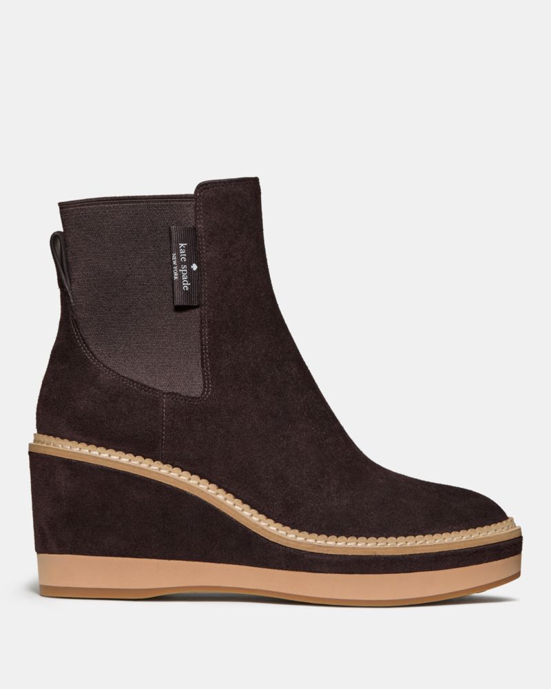 Katespade Addison Wedge Bootie Hot Fudge