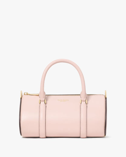 KateSpade Spade Icon Small Barrel Bag Rose Smoke