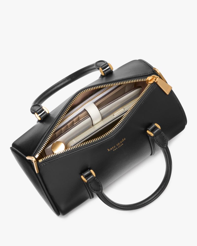 KateSpade Spade Icon Small Barrel Bag Rose Smoke