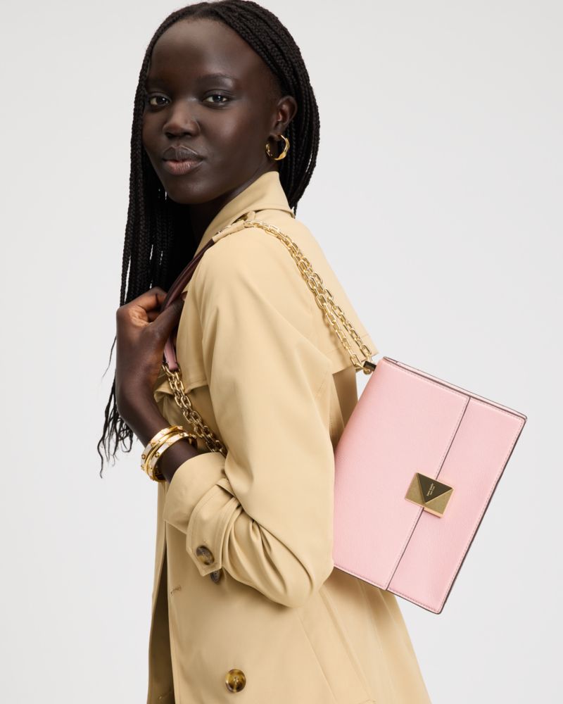 KateSpade Deco Chain Shoulder Bag Pastry Pink Multi