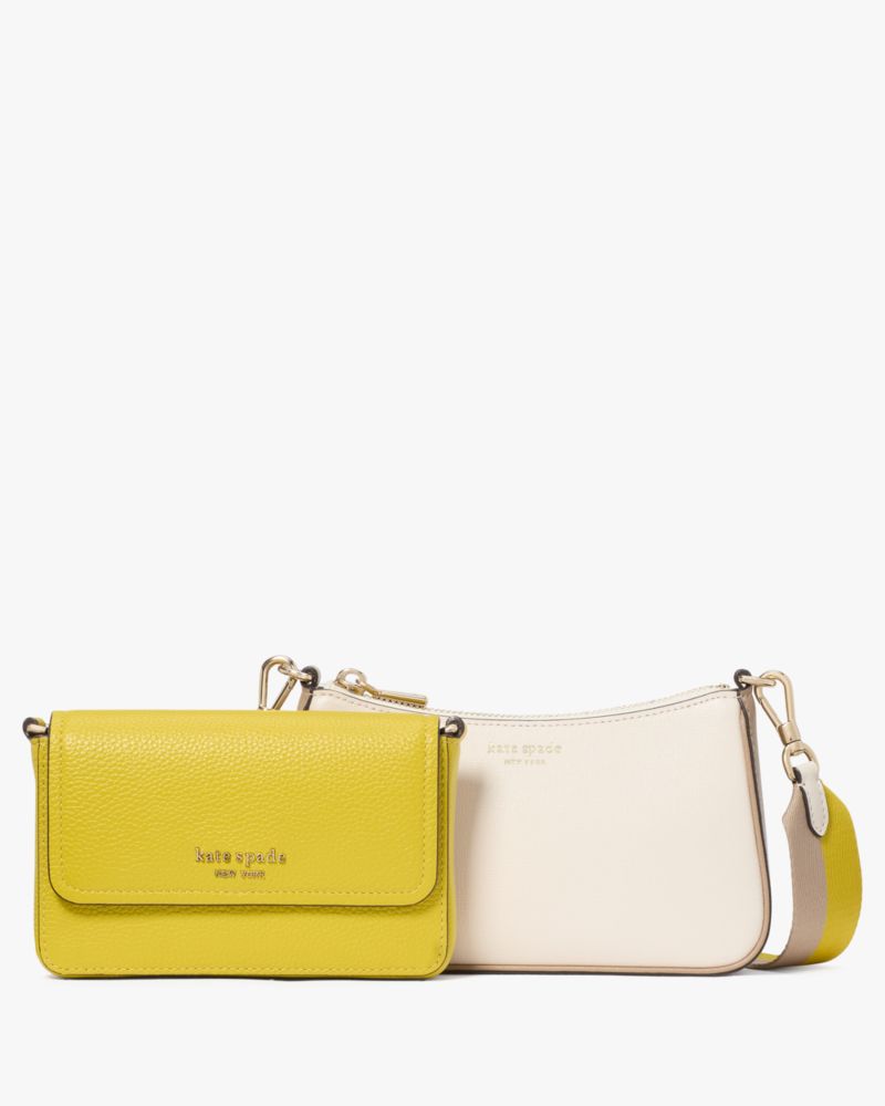 KateSpade Double Up Colorblocked Crossbody Tigers Eye Multi