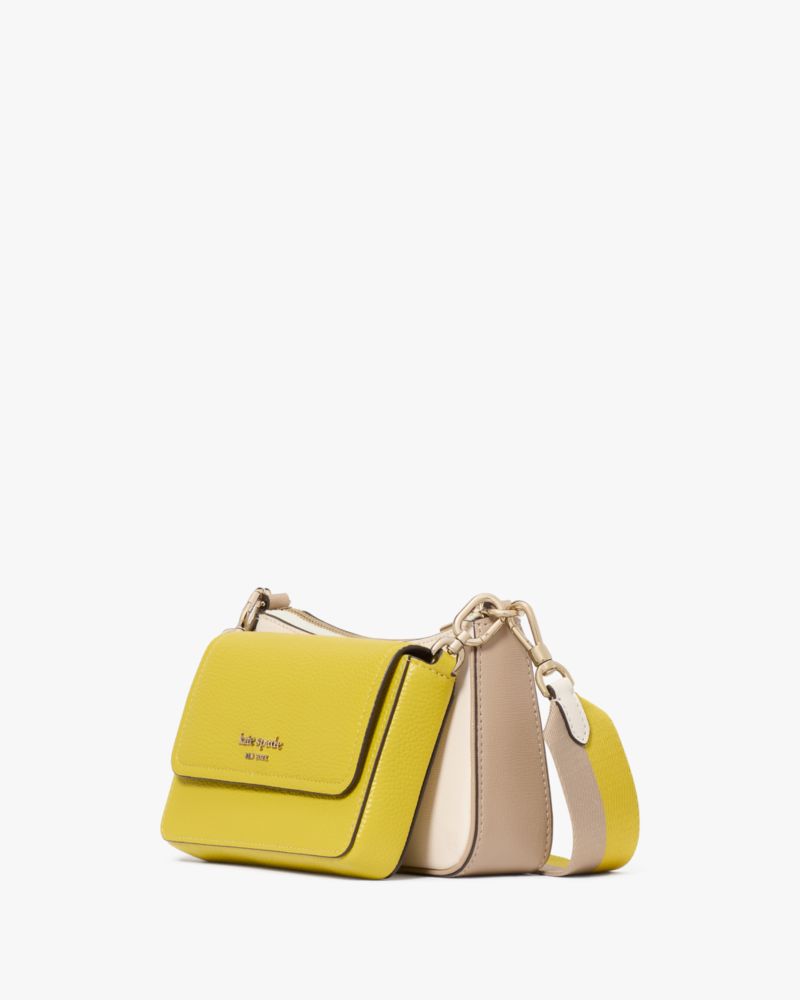 KateSpade Double Up Colorblocked Crossbody Tigers Eye Multi