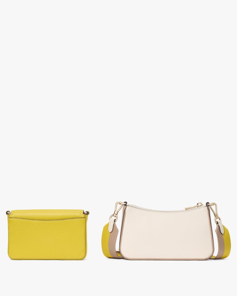 KateSpade Double Up Colorblocked Crossbody Tigers Eye Multi