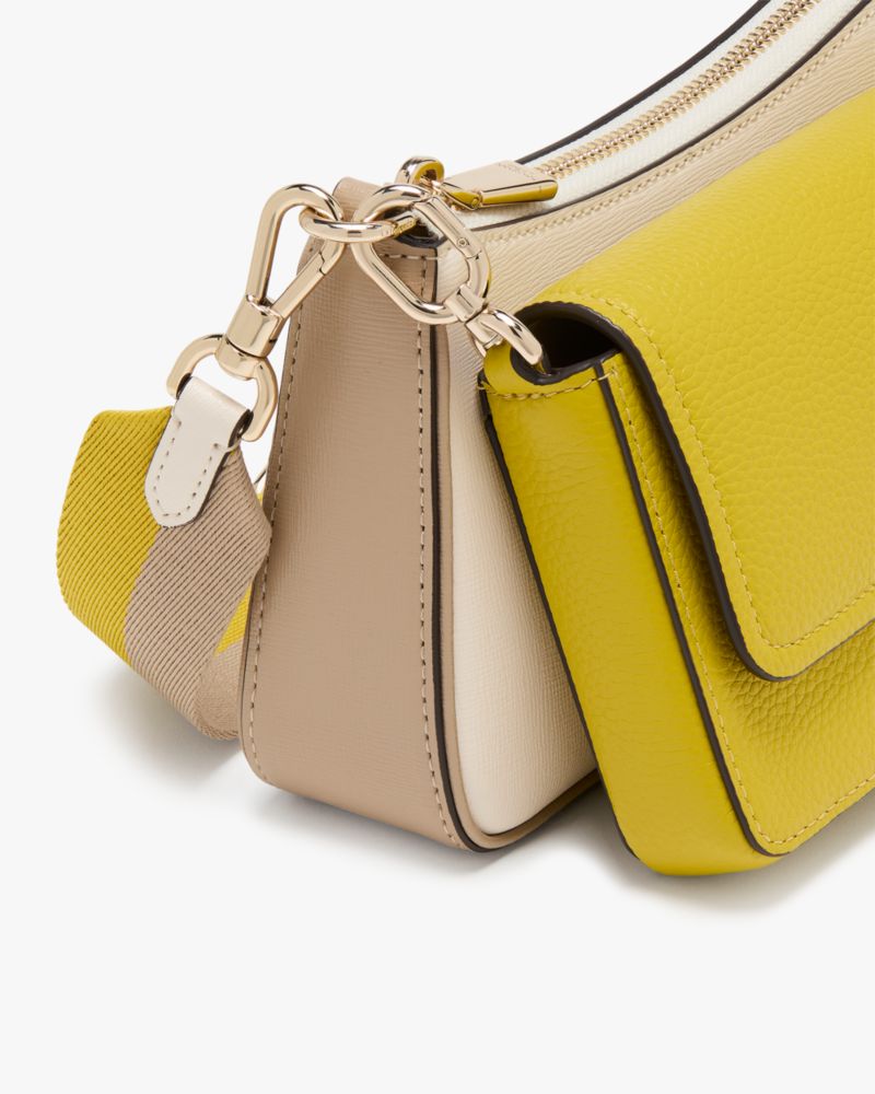 KateSpade Double Up Colorblocked Crossbody Tigers Eye Multi