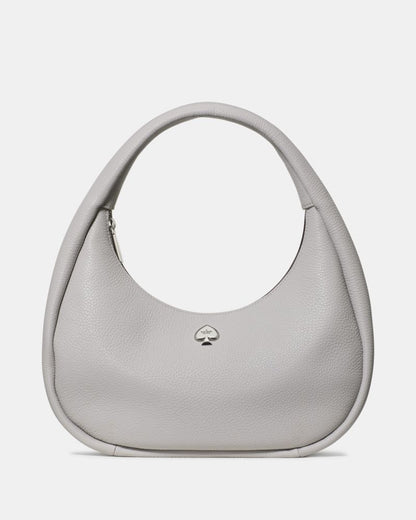 KateSpade Kayla Crescent Shoulder Bag Platinum Grey