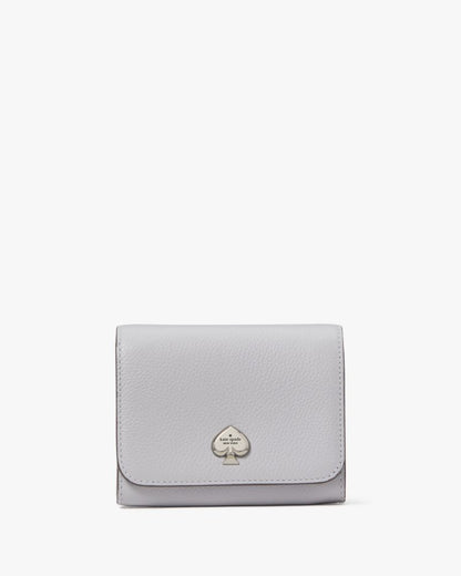 KateSpade Kayla Small L Zip Wallet Mountain Grey