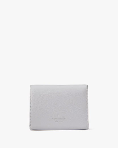 KateSpade Kayla Small L Zip Wallet Mountain Grey