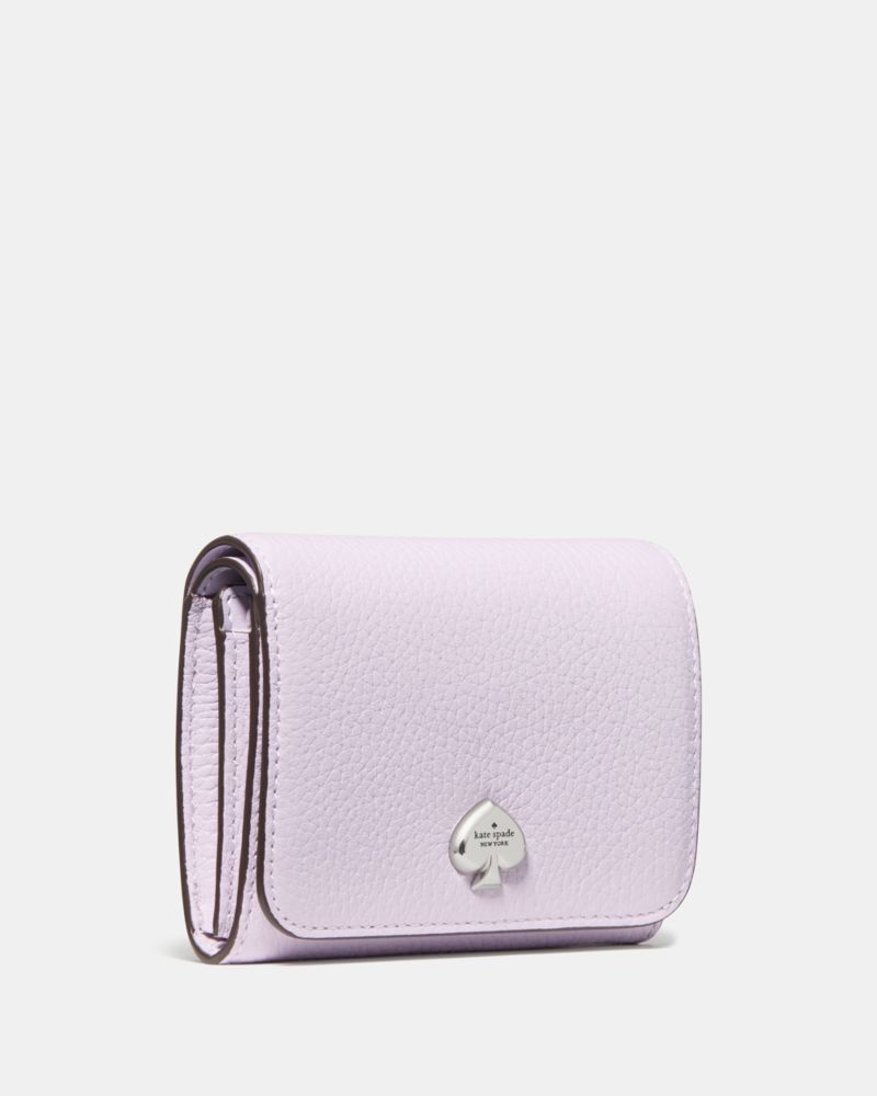 KateSpade Kayla Small L Zip Wallet Light Frozen Lilac