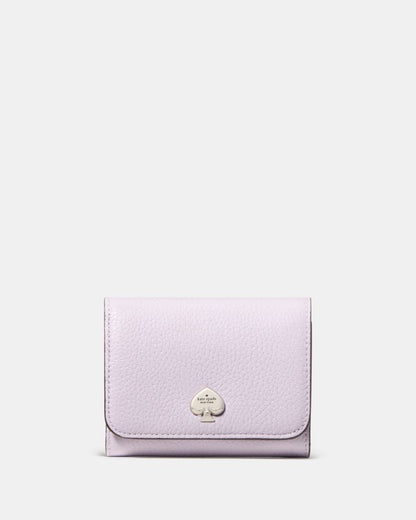 KateSpade Kayla Small L Zip Wallet Light Frozen Lilac