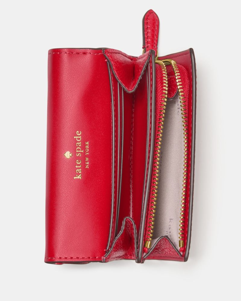 KateSpade Kayla Small L Zip Wallet Perfect Cherry