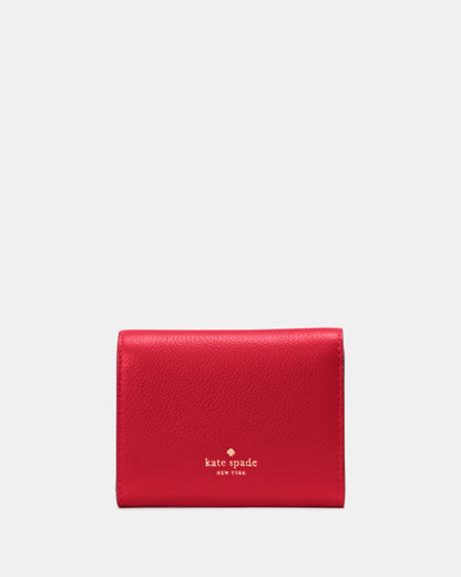 KateSpade Kayla Small L Zip Wallet Perfect Cherry