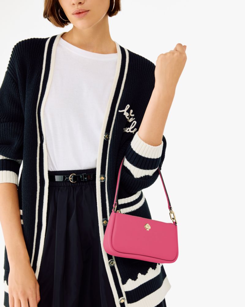 KateSpade Kayla Convertible Wristlet Rose Oil